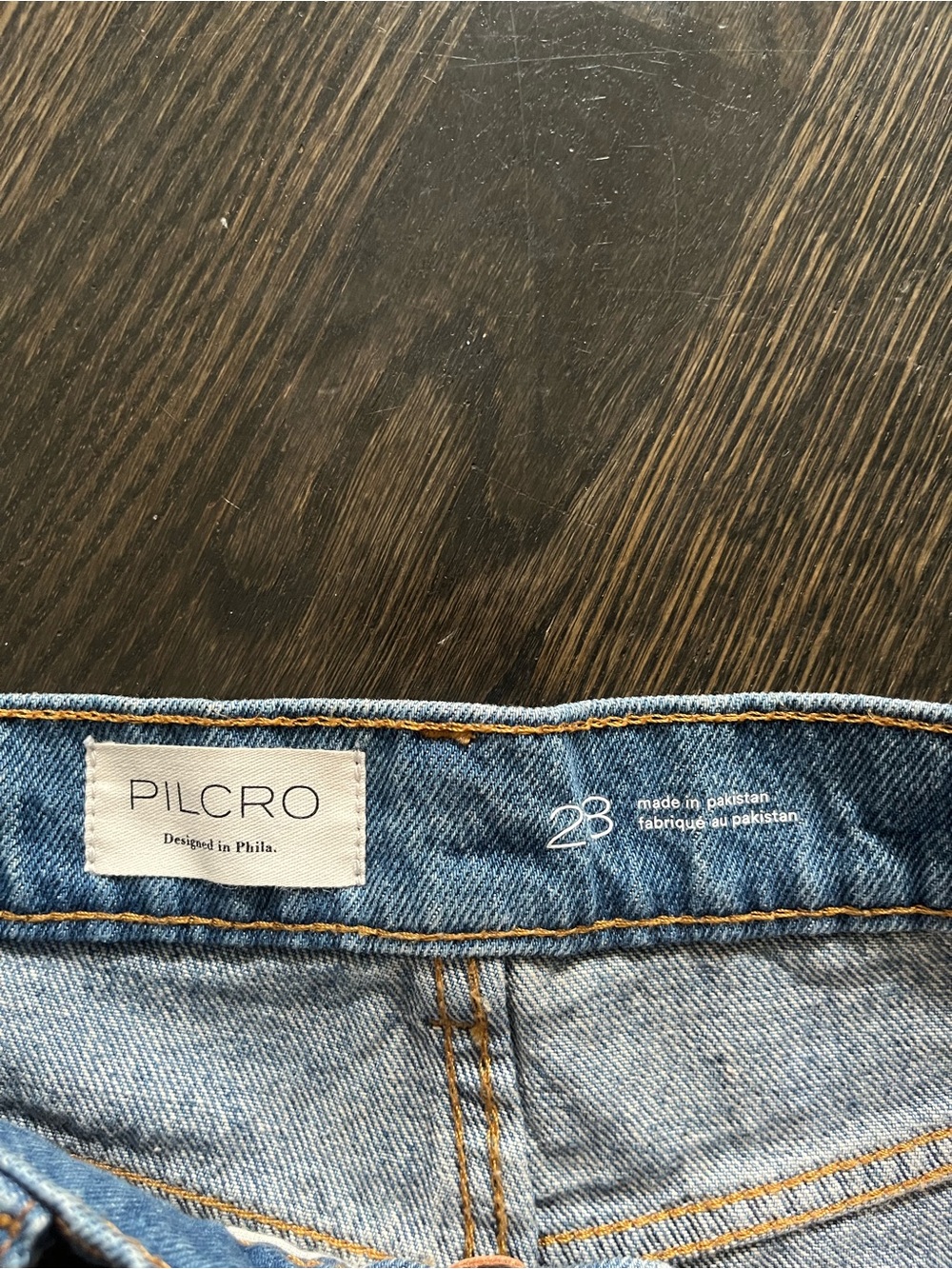 NWT Anthropologie Pilcro Light Blue Cutoff High Rise Denim Shorts Size 28 - Picture 4 of 12